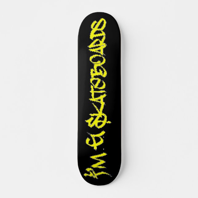 I'm G Skateboards (Stylin BRK Font) - black/yellow (Front)