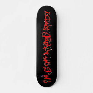 I'm G Skateboards (Vandalo GraffitiFONT)-black/red