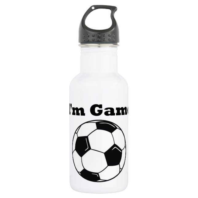 I'm Game (Soccer) 532 Ml Water Bottle (Front)