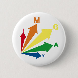 i'm gay 6 cm round badge