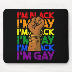 Im Gay Black History Month Men Women Power Fist Lg Mouse Mat