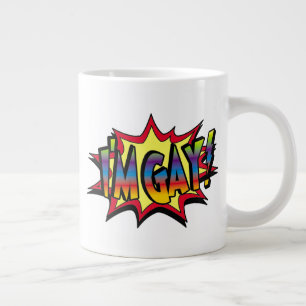 I'm Gay Burst Large Coffee Mug