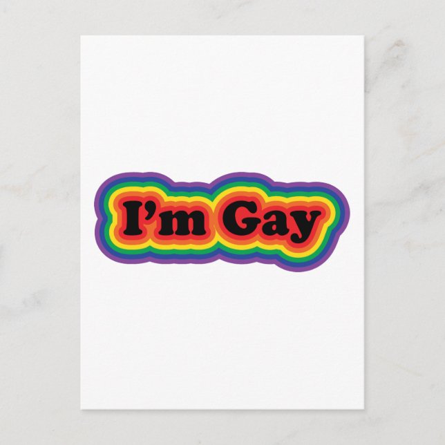 I'm Gay Postcard (Front)