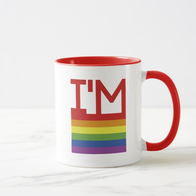 I'm Gay | Rainbow Flag Mug (Right)