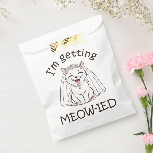 I'm Getting Meow-ied! Favour Bags (Sealed)