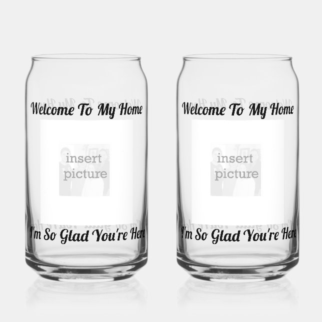 I'm Glad Soda Glass (Front)