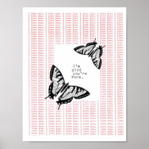 i'm glad you're here poster