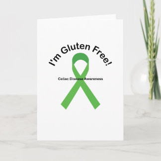 I'm Gluten Free Celiac Disease Awareness Card