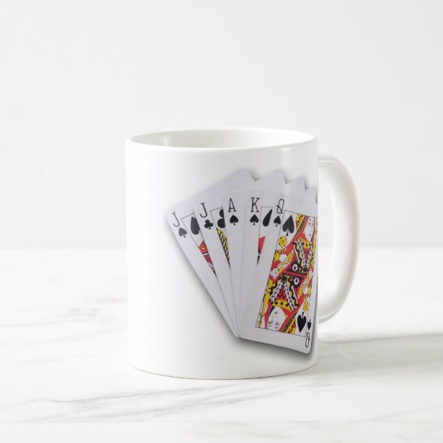 I'm Goin' Alone! Perfect Euchre Hand Coffee Mug (Front Right)