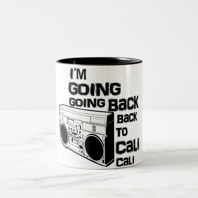 I'm Going Back To Cali-Mug Two-Tone Coffee Mug (Center)