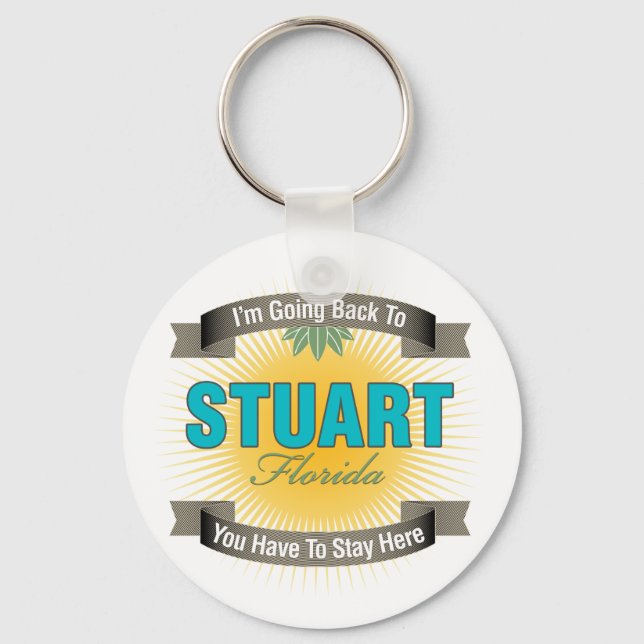 I'm Going Back To (Stuart) Key Ring (Front)