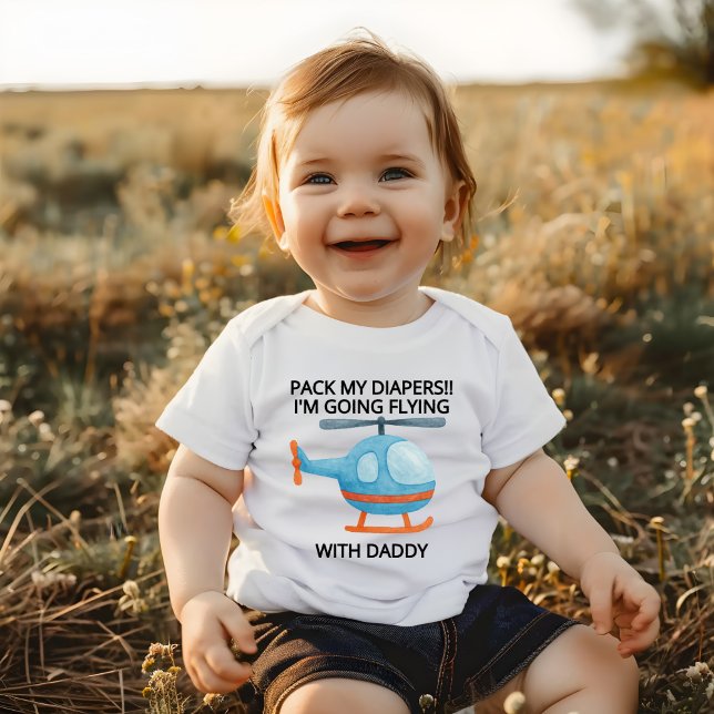 I'm Going Flying With My Daddy Baby Bodysuit (Creator Uploaded)