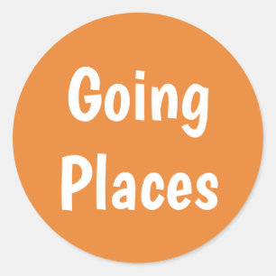 I'm going on a trip ✈️ and take my suitcase with m classic round sticker