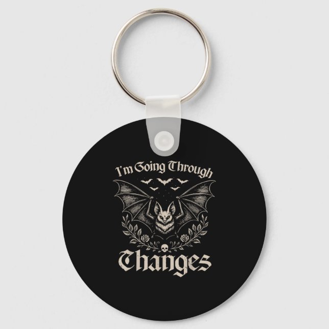 I'm Going Through Changes Soky Bat Halloween  Key Ring (Front)