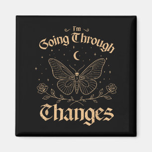 I'm Going Through Changes, Vintage Gothic Bat  Magnet