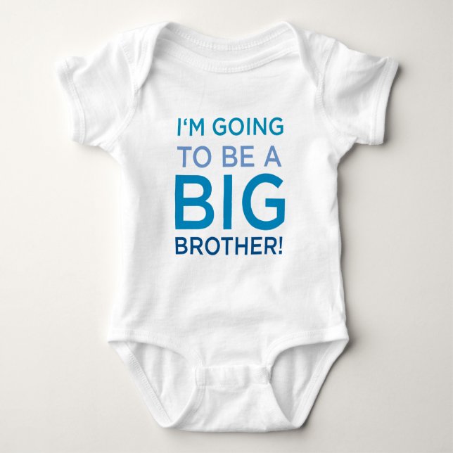 I'm Going to be a Big Brother! Baby Bodysuit (Front)