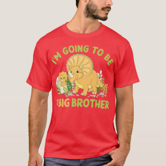 I'm going to be a big brother dinosaur Triceratops T-Shirt