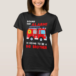 Im Going To Be A Big Brother  Firetruck Baby Revea T-Shirt