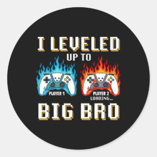I'm Going To Be A Big Brother Funny Big Bro Video Classic Round Sticker