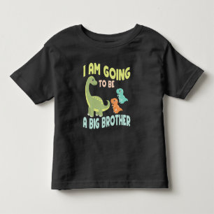 I'm going to be a big brother of Twins Dinosaur Toddler T-Shirt