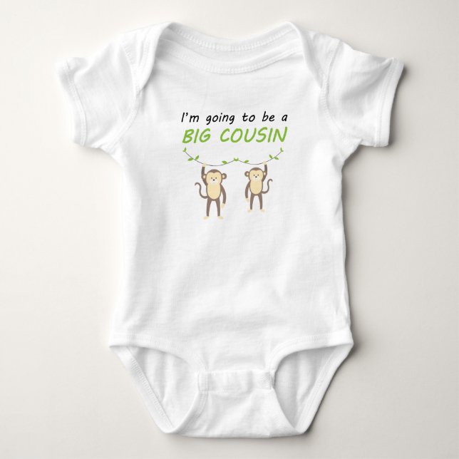 I'm Going To Be A Big Cousin Baby Bodysuit (Front)