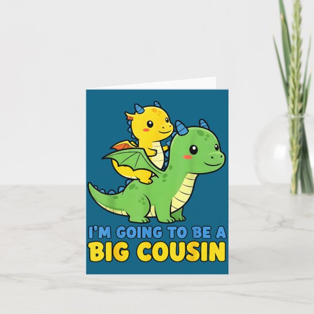 I'm Going To Be A Big Cousin Baby Reveal 2026 Drag Card (Front)