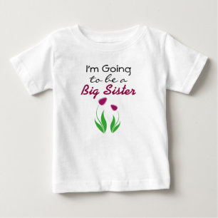 I'm going to be a Big Sister Announcement Dress Baby T-Shirt