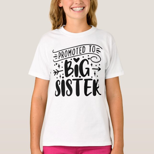 I'm going to be a big sister/Cute Sister T-Shirt (Front)
