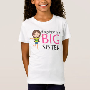 Im going to be a big sister happy cartoon girl T-Shirt