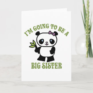 I'm Going To Be A Big Sister Holiday Card
