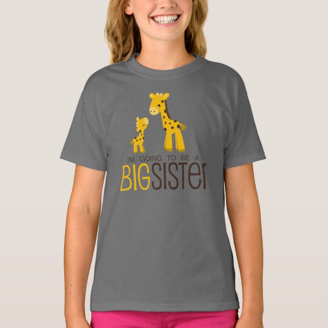 I'm Going to Be A Big Sister T-shirt (Front)