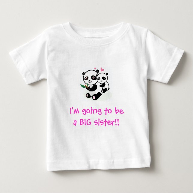 I'm going to be a BIG sister t-shirt (Front)