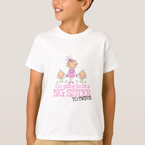 Image of I'm Going to Be a Big Sister to TWINS T-shirt