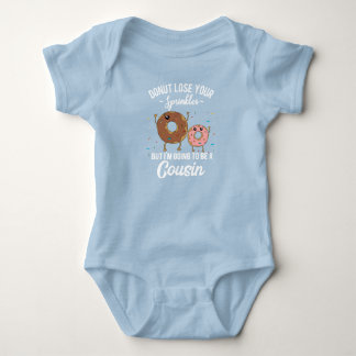 I'm Going to be a Cousin Pregnancy Doughnut Meme Baby Bodysuit
