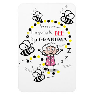 I'm going to be a Grandma White Background Magnet