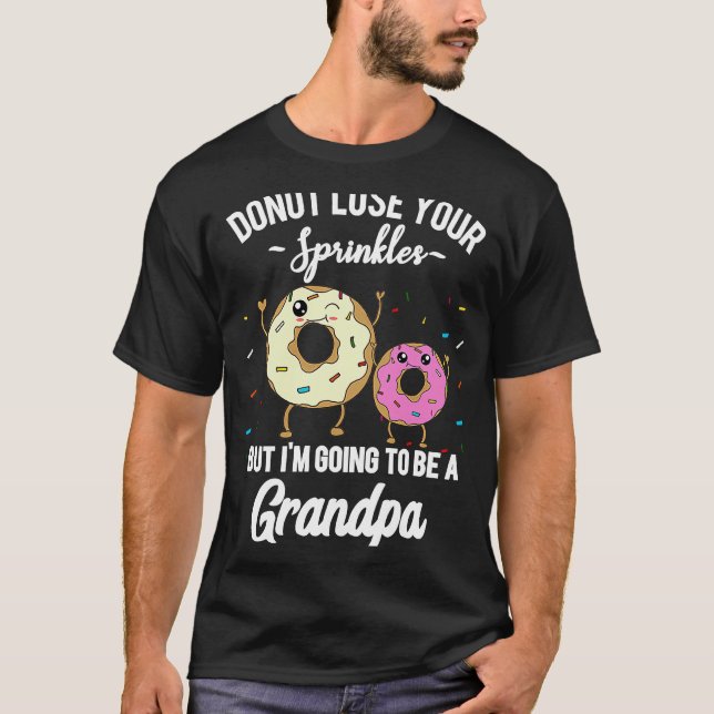 I'm Going to Be a Grandpa  Meme Doughnut Baby Anno T-Shirt (Front)