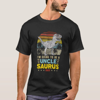 I'm Going To Be A Uncle Saurus Fun Pregnancy Annou T-Shirt
