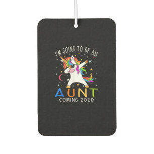 Im Going To Be An Aunt Coming 2020 Unicorn Gift Car Air Freshener