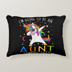 Im Going To Be An Aunt Coming 2020 Unicorn Gift Decorative Cushion