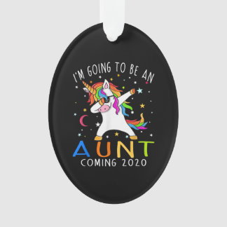 Im Going To Be An Aunt Coming 2020 Unicorn Gift Ornament