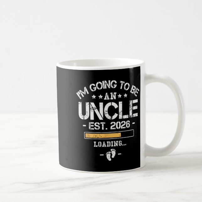 I'm Going To Be An Uncle 2026 - New Baby Announcem Coffee Mug (Right)
