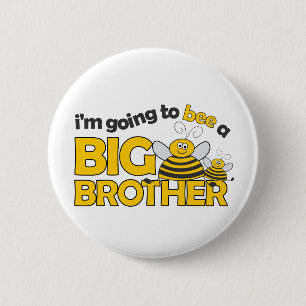 I'm Going to BEE a Big Brother T-shirt 6 Cm Round Badge