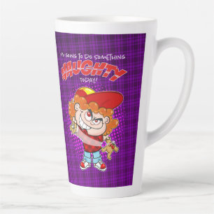 I'm going to do Something Naughty today Latte Mug