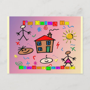 I'm Going to Kindergarten Postcard