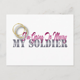 I'm Going To Marry My Soldier Postcard