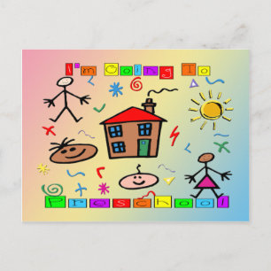 I'm Going to Preschool Postcard