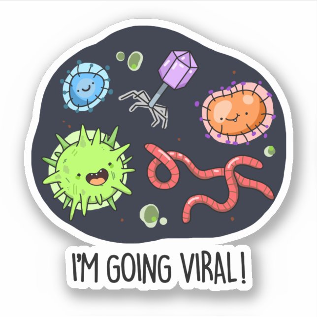 I'm Going Viral Funny Virus Pun  (Front)