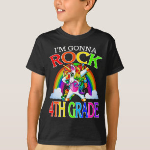 I'm Gonna Rock 4th Grade Unicorn Rainbow T-Shirt