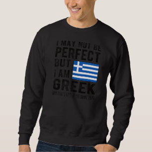 I'm Greek Flag Greece Heritage Greek Roots Sweatshirt
