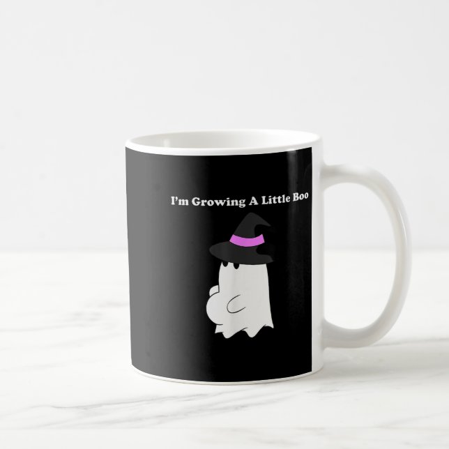 I'm Growing A Little Boo Halloween Pregnancy Annou Coffee Mug (Right)